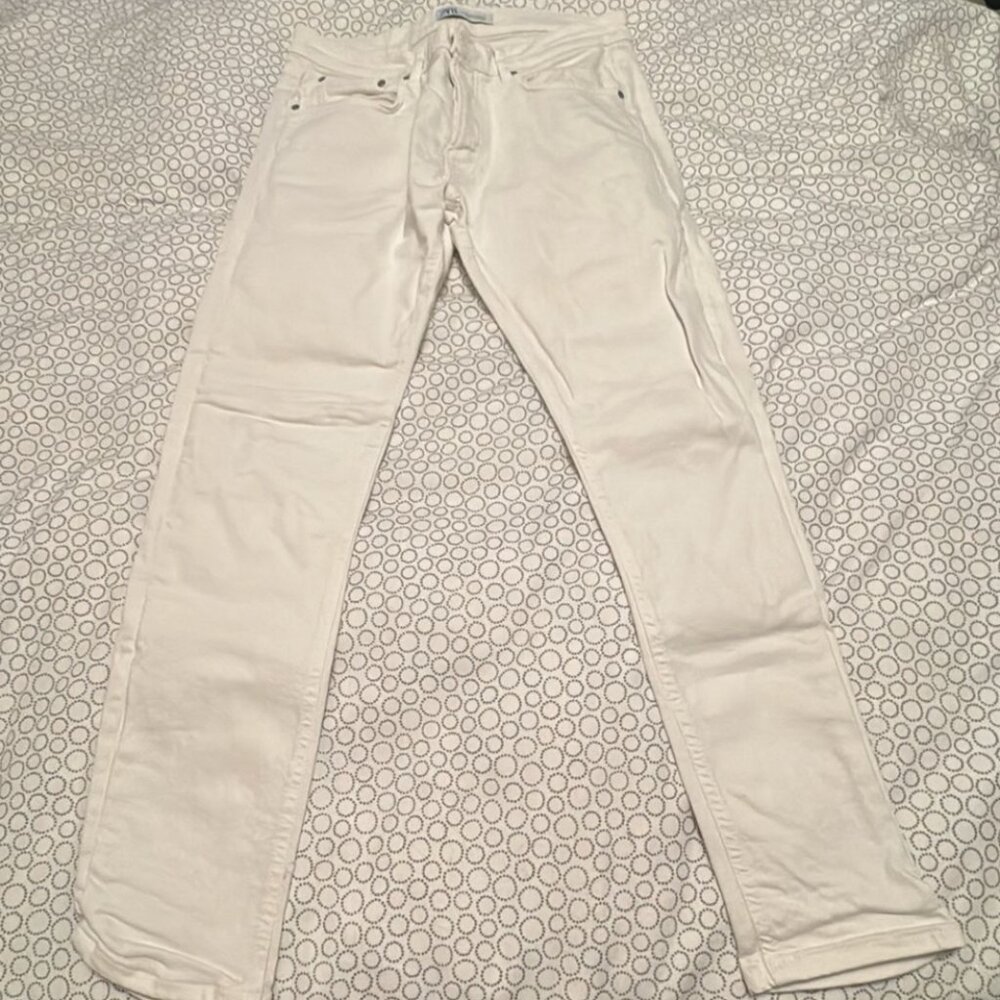 Zara Men's Skinny Jeans - Crisp White